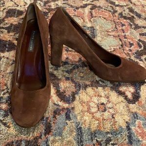 Ralph Lauren chocolate brown pumps